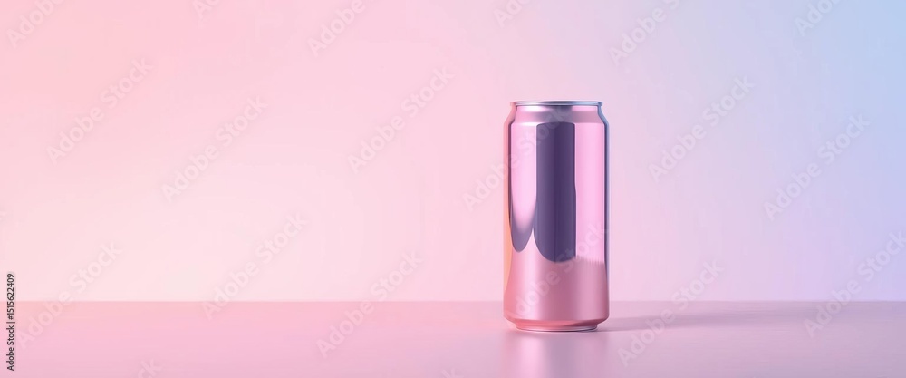 Pastel gradient background, minimalist beverage can, contemporary, texture Pastel gradient background, minimalist beverage can, contemporary, texture