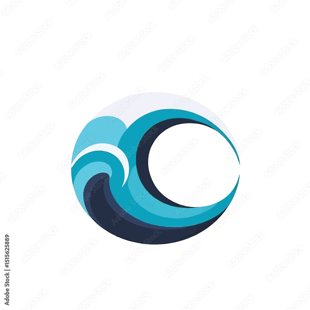 Ocean-Wave-Logo-Design-Blue-Vector-Graphics Ocean-Wave-Logo-Design-Blue-Vector-Graphics