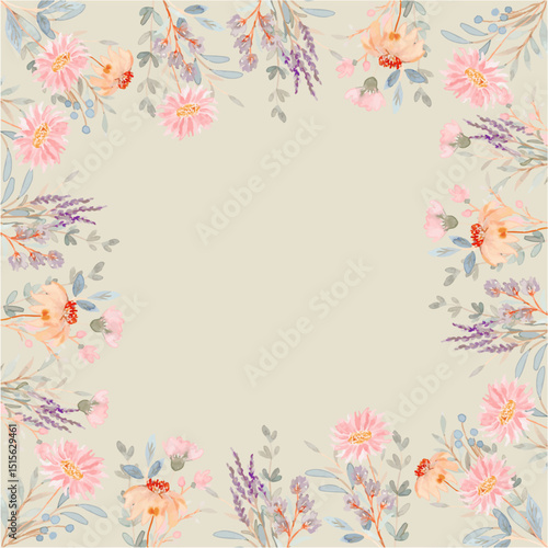 Hello Summer vibes Exotic Flowers illustration botanical seamless