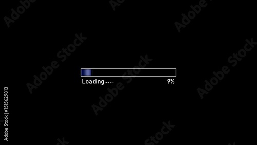  loading symbol or  progress collection. Set of percentage diagrams for infographics 9 percent . Vector infographics set.