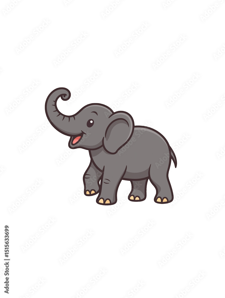 elephant cartoon illustration elephant cartoon illustration