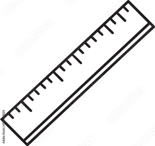 Geometric Motion Ruler Launch Illustration Line Art Vector