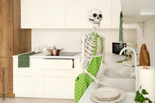 Human skeleton model with a...