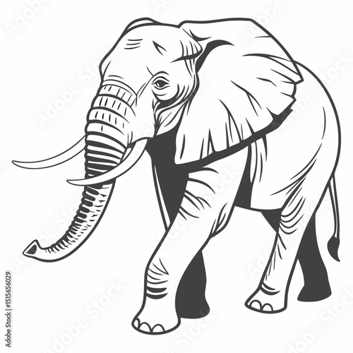 Elephant The largest land animal admired for its intelligence and gentle nature