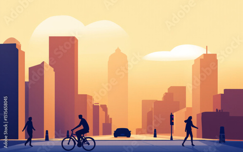 cycling in the city