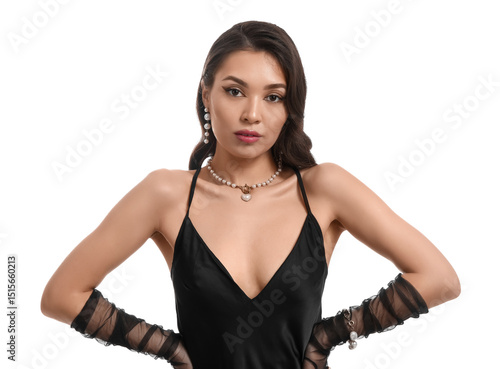 Beautiful young Asian woman...