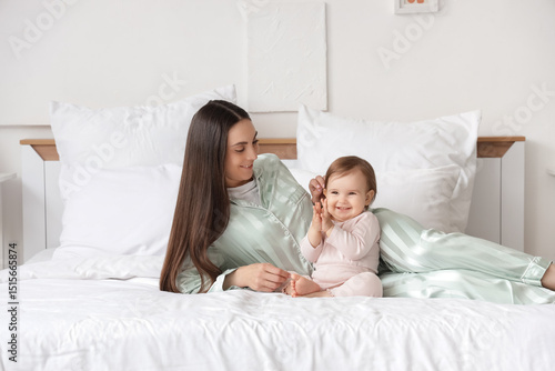 Happy mother with her baby ...