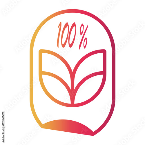sticker Line Gradient Icon