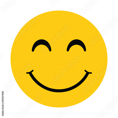 yellow smiley face happy emoji illustration