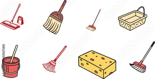cleaning   icon set
