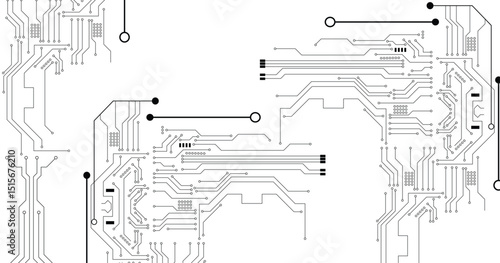 Futuristic circuit board background texture. 10eps