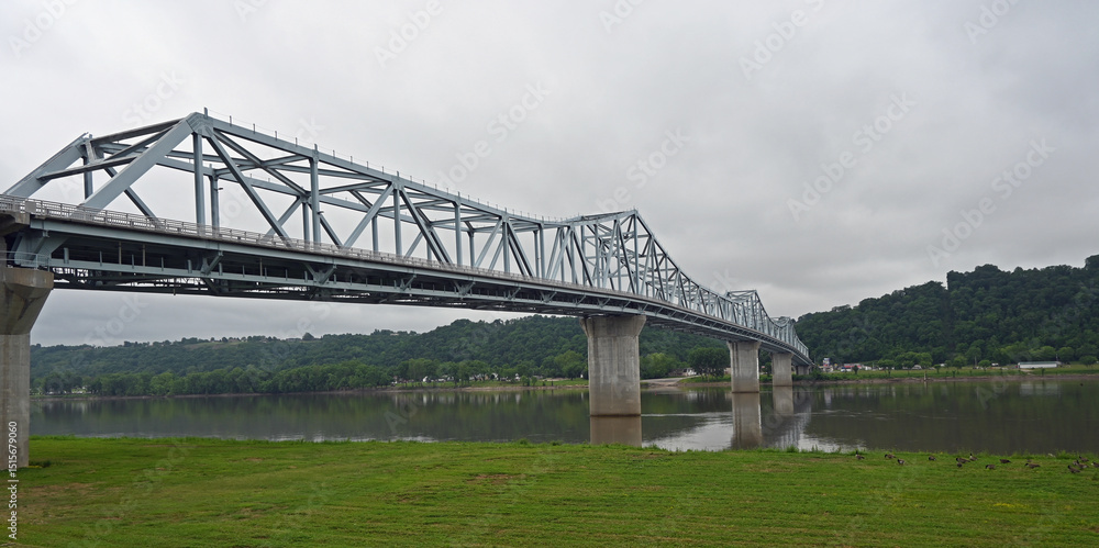 Fototapeta premium bridge over the river