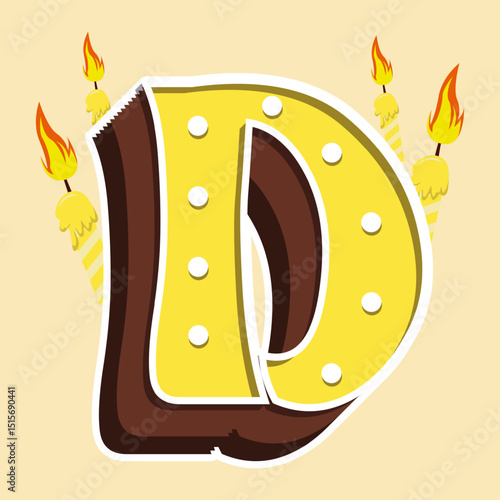 Birthday Candle Alphabet
