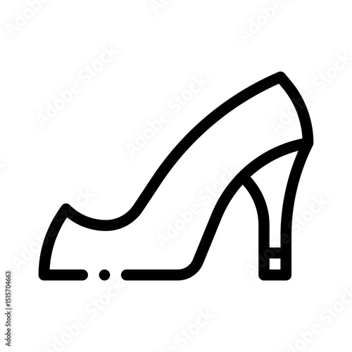 high heels line icon