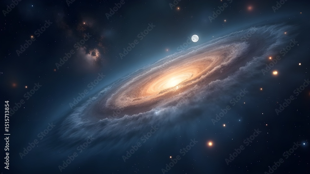 Fototapeta premium planet in space and stars