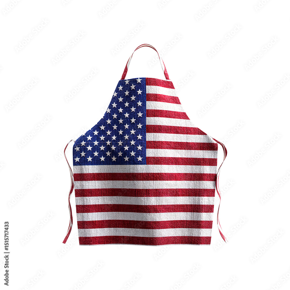 Fototapeta premium American Flag Apron Patriotic Cooking Accessory