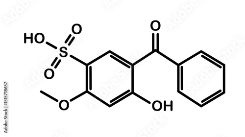 Chemical structure of sulisobenzone