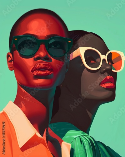 Two women wearing sunglasses