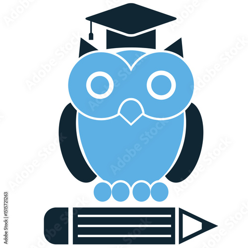 Wisdom education icon vector for smart learning, critical thinking, and knowledge pursuit. Ideal for philosophy, learning mindset, and personal growth design concepts.
