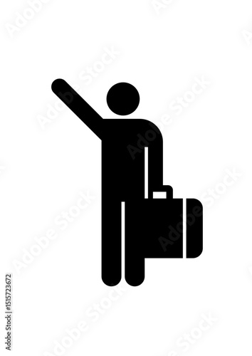 Arriving Passenger / Taxi Stand Icon