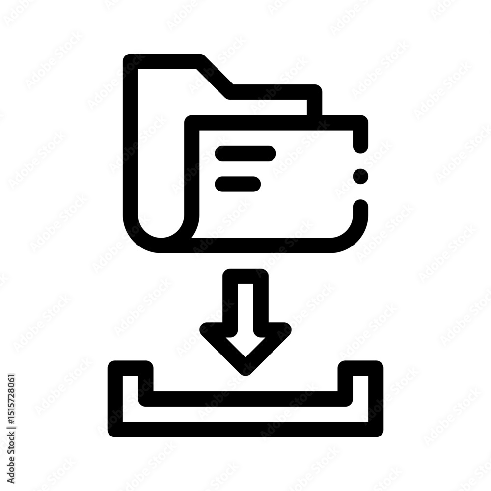 download line icon download line icon