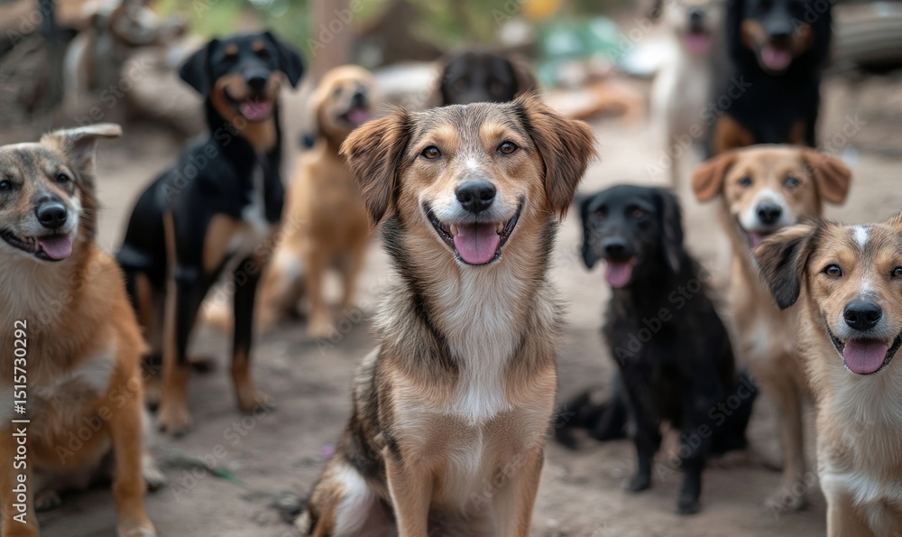 A group cute beautiful dogs, happy dog, smiling dogs, dog portrait, dog group photos A group cute beautiful dogs, happy dog, smiling dogs, dog portrait, dog group photos