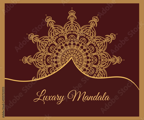 luxury ornamental mandala design background in gold color. Luxury ornamental mandala design background in gold color. Luxury ornamental mandala design background in gold color