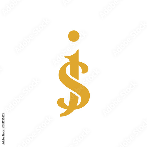 Monogram Initial Alphabet Letters logo JS or SJ, J and S. This vector illustration with luxury style vector is perfect for wedding name design, company logo, salon, boutique and business etc.
