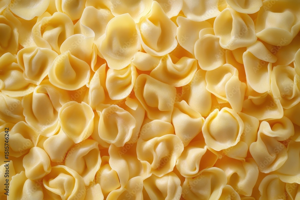 Italy Overhead View of Freshly Made Uncooked Cheese Tortellini Dough Italy Overhead View of Freshly Made Uncooked Cheese Tortellini Dough