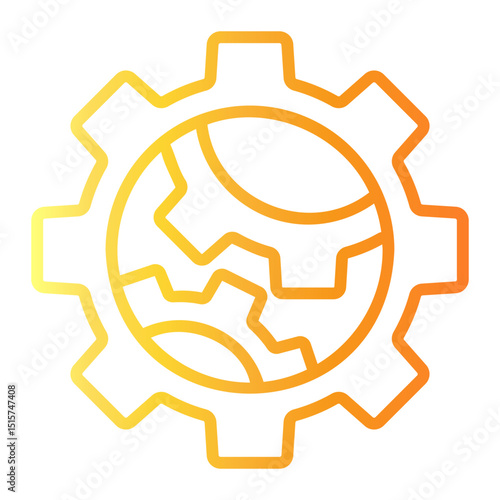 complexity Line Gradient Icon