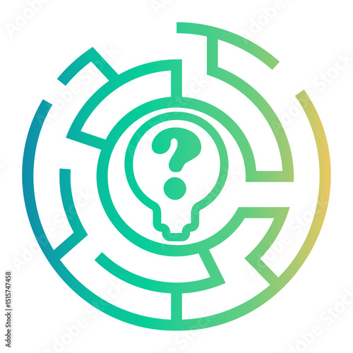 complexity Line Gradient Icon