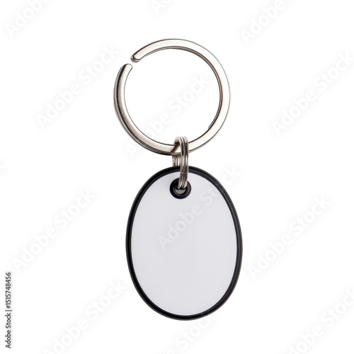 A blank keychain for custom designs.