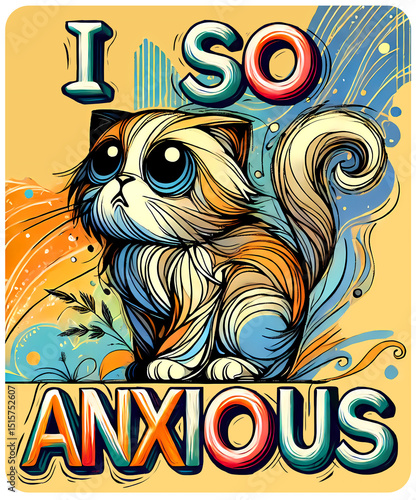 I so Anxious, typography