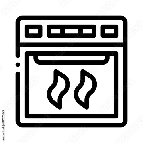 oven line icon