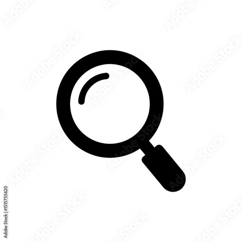 Image with Magnifying Glass Icon Representing Image Zoom and Search