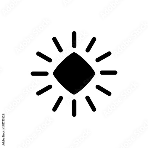 Hotspot Icon with Radiating Lines Representing Wireless Internet Access