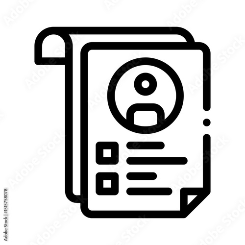 resume line icon