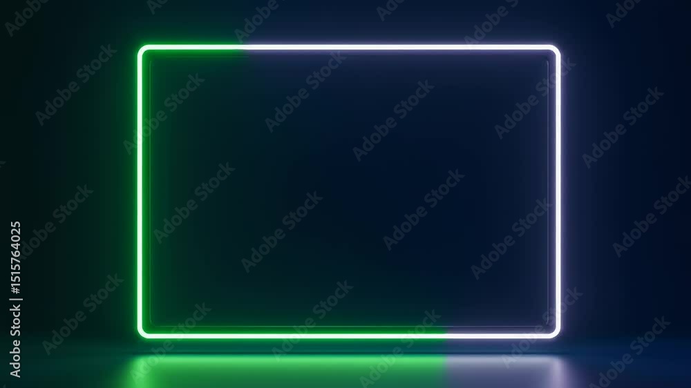 Neon rectangle frame Neon rectangle frame