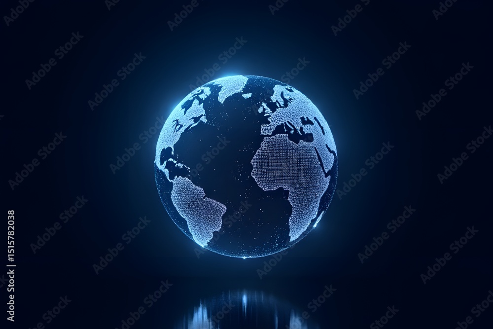 globe on black background globe on black background