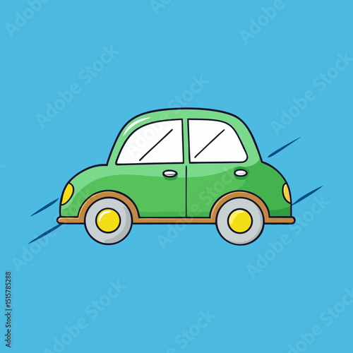 Electric Bike Vector Illustration – Modern Eco-Friendly Transport