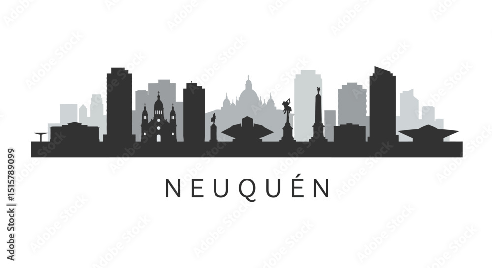 Neuquen city skyline with Argentina. Neuquen city skyline with Argentina.