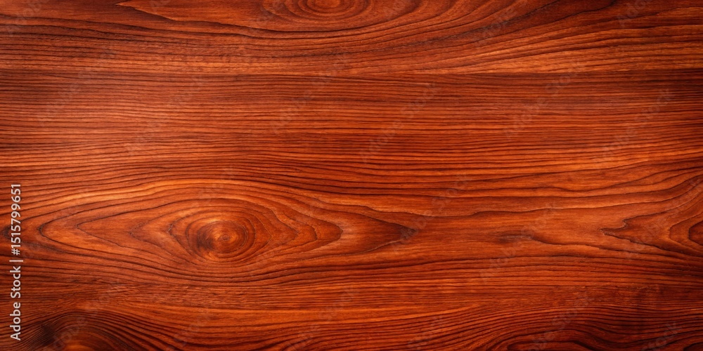 Fototapeta premium Rich Mahogany Wood Grain Texture A Detailed Close-Up Showing the Intricate Patterns and Natural Beauty of Polished Hardwood