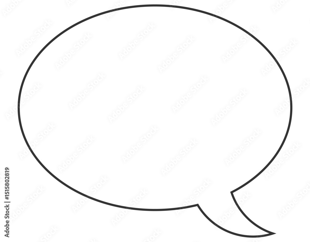 シンプルな吹き出しのイラスト シンプルな吹き出しのイラスト