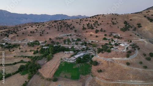 Aerial Footage of Hills and Mountains of Kurdistan Iraq