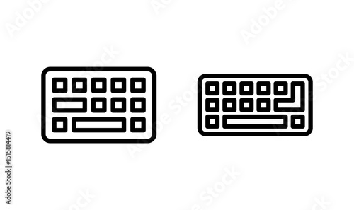 Keyboard icon logo design. keyboard sign and symbol