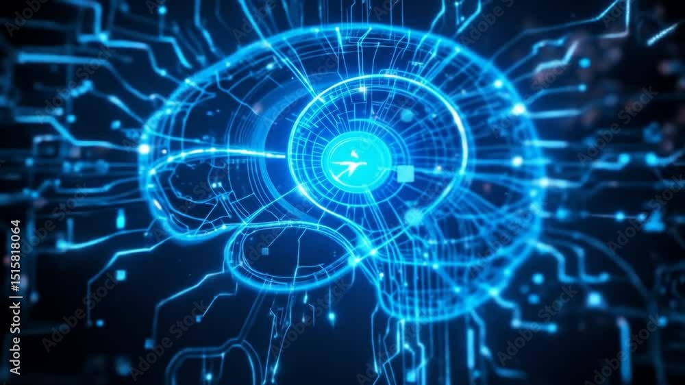 AI Artificial Intelligence Technology For Data Analysis, Research And Planning. 4k video AI Artificial Intelligence Technology For Data Analysis, Research And Planning. 4k video