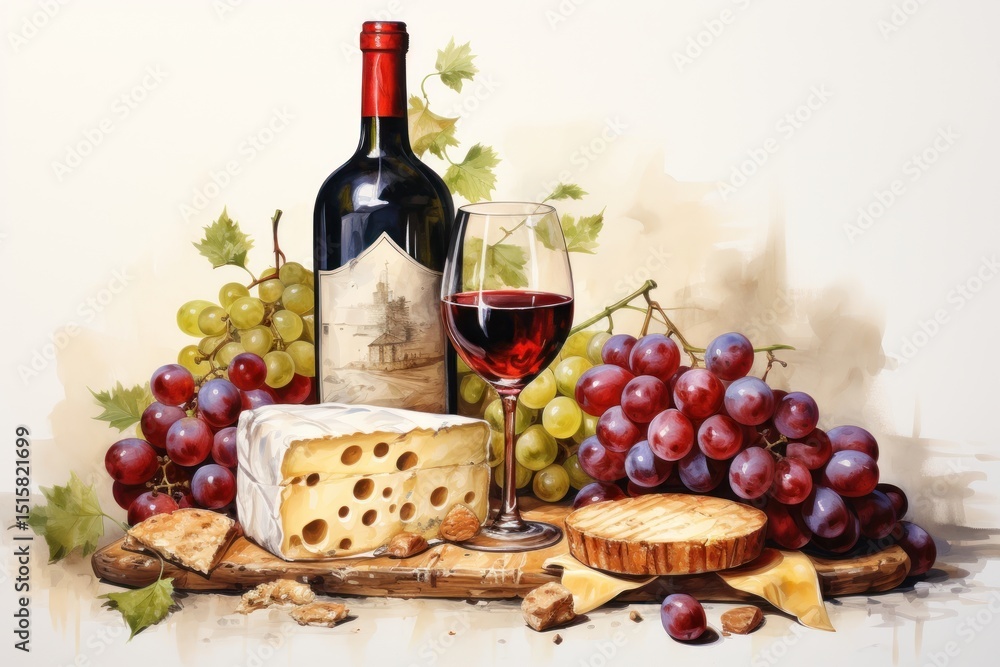 Cheese wine bottle drink. Cheese wine bottle drink.