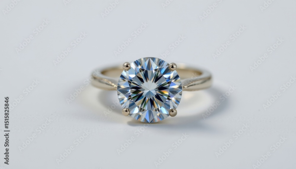 A sparkling diamond ring with a bright, clear diamond A sparkling diamond ring with a bright, clear diamond