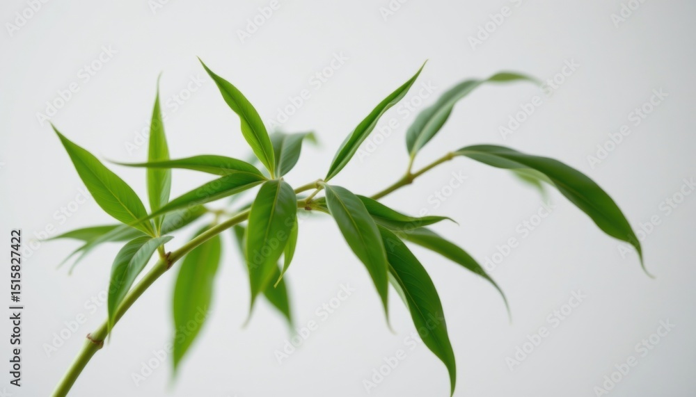 Close-up shot of lush green leaves and stems of a plant. The photograph captures the plant in sharp detail, highlighting the fresh, natural colors and textures of its elements. Close-up shot of lush green leaves and stems of a plant. The photograph captures the plant in sharp detail, highlighting the fresh, natural colors and textures of its elements.