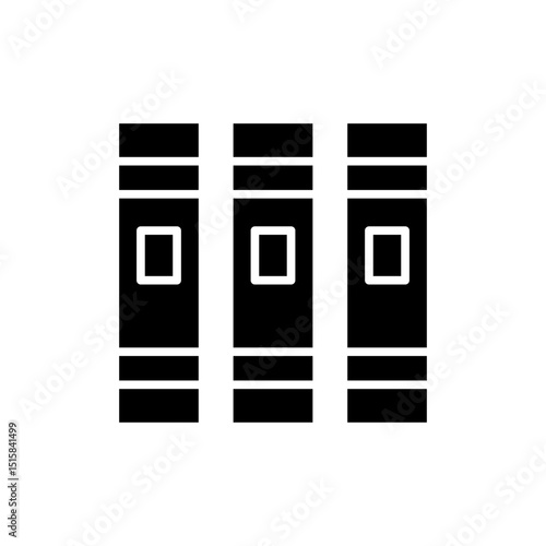 Library icon symbol for apps and websites. education sign and symbol